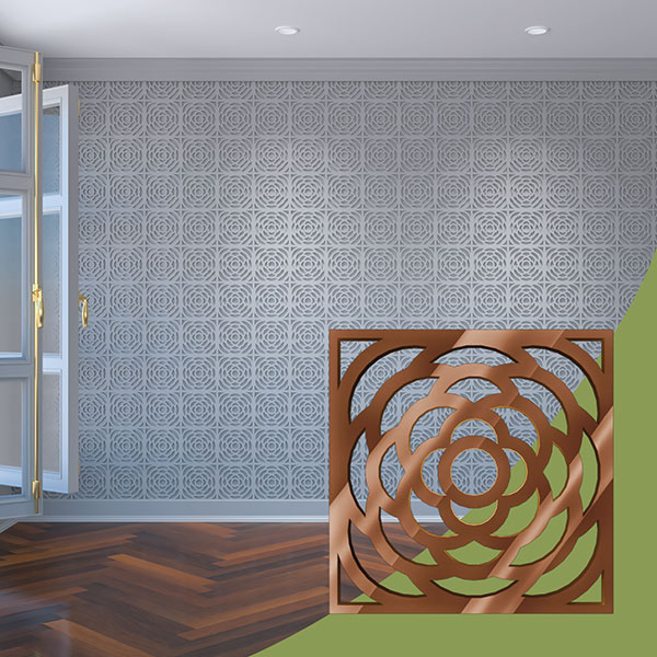 Ekena Millwork WALA08X08X0125EBGBR