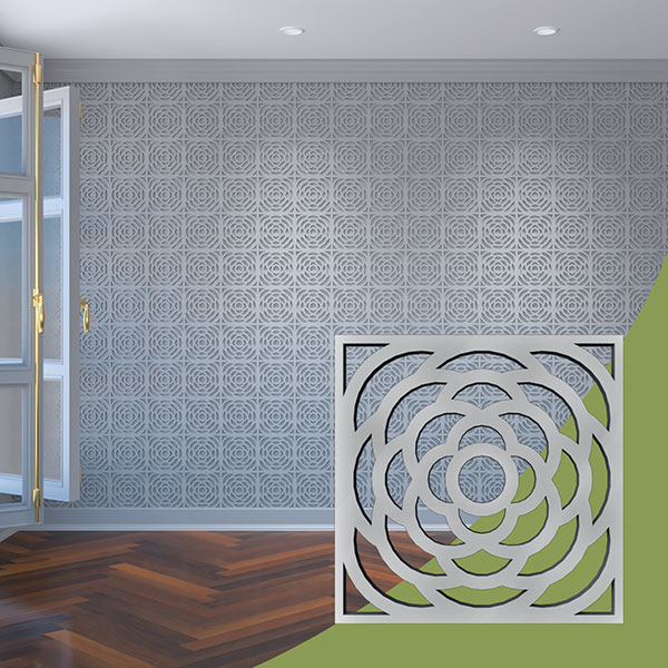 Ekena Millwork WALA08X08X0125EBGGR