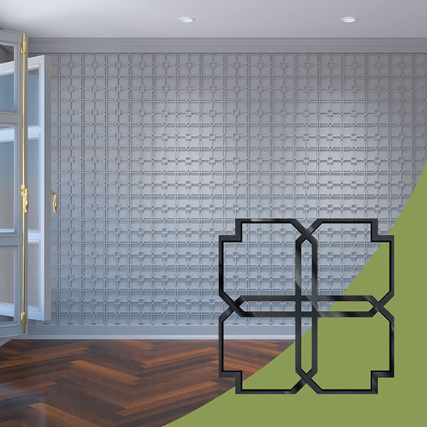 Ekena Millwork WALA08X08X0125EWDBL