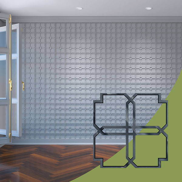 Ekena Millwork WALA08X08X0125EWDDG