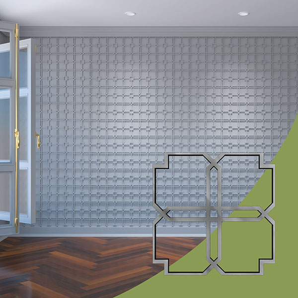 Ekena Millwork WALA08X08X0125EWDGR