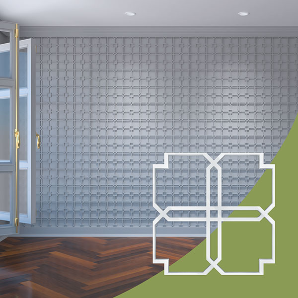 Ekena Millwork WALA08X08X0125EWDWH