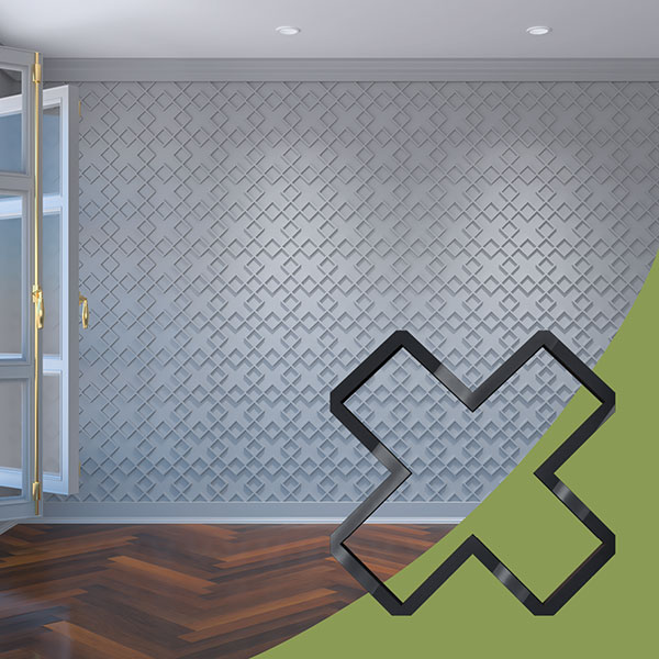 Ekena Millwork WALA08X08X0125FLRBL