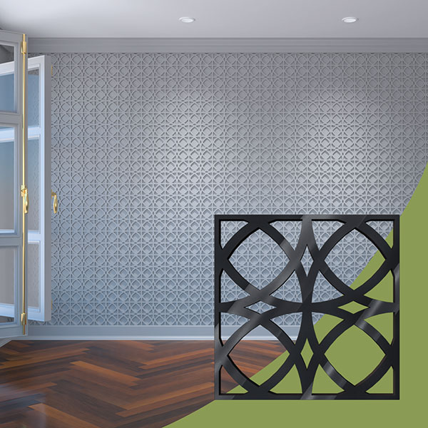 Ekena Millwork WALA08X08X0125FLTBL