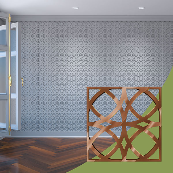 Ekena Millwork WALA08X08X0125FLTBR