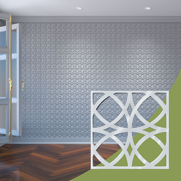 Ekena Millwork WALA08X08X0125FLTWH