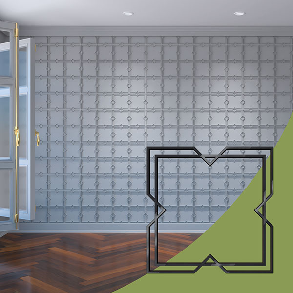 Ekena Millwork WALA08X08X0125FMGBL