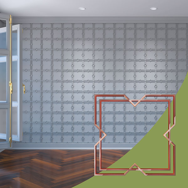 Ekena Millwork WALA08X08X0125FMGRG
