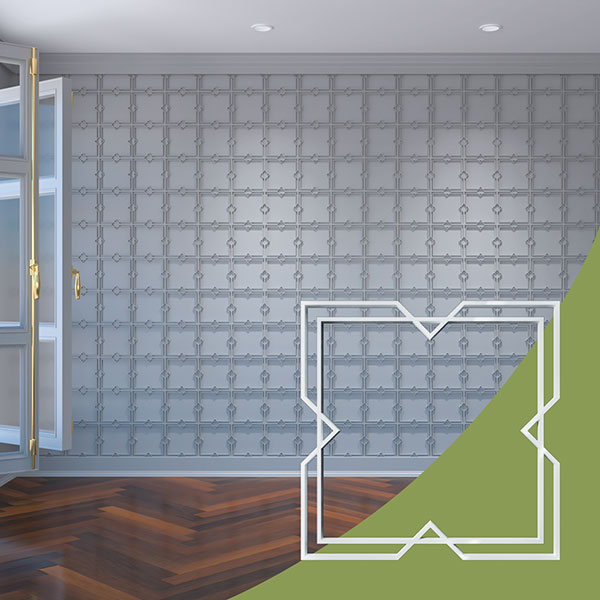 Ekena Millwork WALA08X08X0125FMGWH