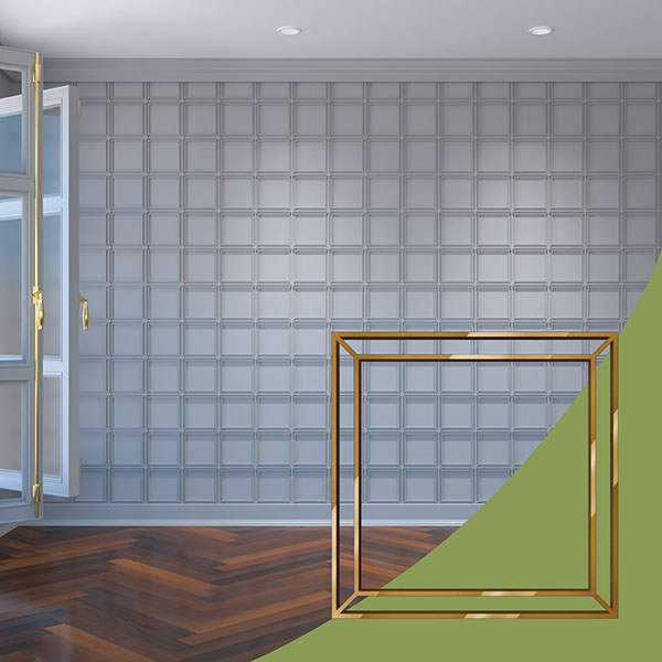 Ekena Millwork WALA08X08X0125FPYGO