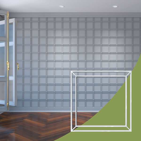 Ekena Millwork WALA08X08X0125FPYWH