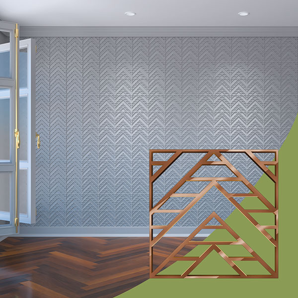Ekena Millwork WALA08X08X0125GCTBR