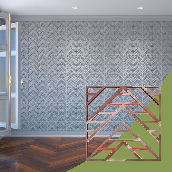 Ekena Millwork WALA08X08X0125GCTRG