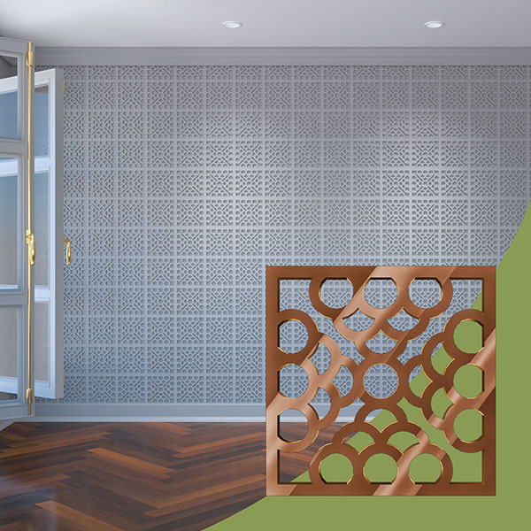 Ekena Millwork WALA08X08X0125GLNBR