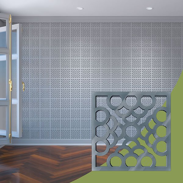 Ekena Millwork WALA08X08X0125GLNDG