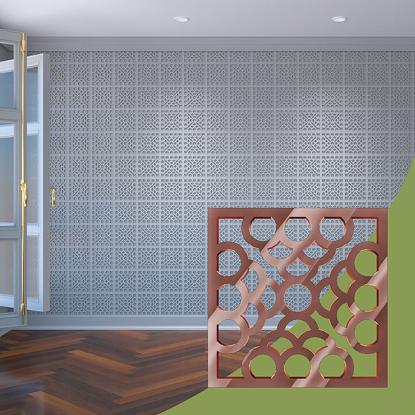 Ekena Millwork WALA08X08X0125GLNRG