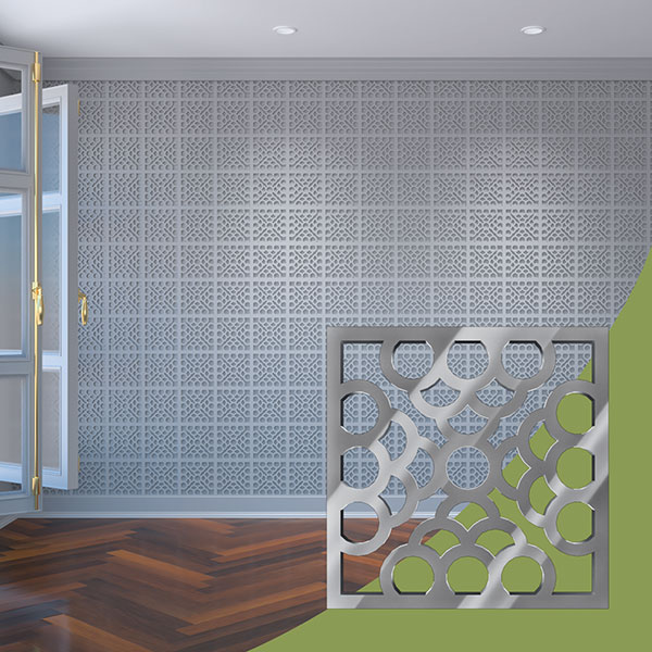 Ekena Millwork WALA08X08X0125GLNSV