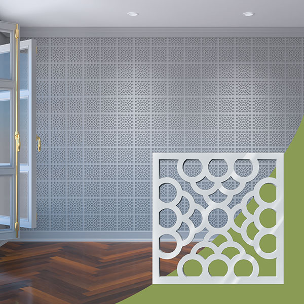 Ekena Millwork WALA08X08X0125GLNWH