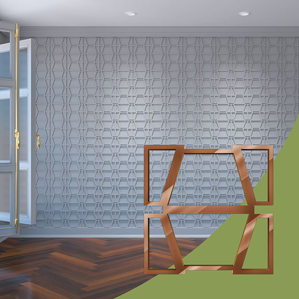 Ekena Millwork WALA08X08X0125GLYBR