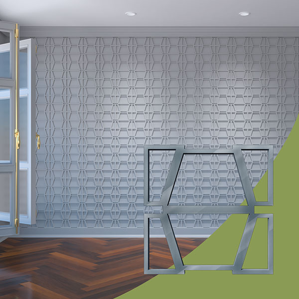 Ekena Millwork WALA08X08X0125GLYDG