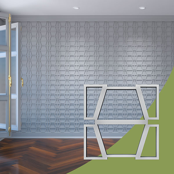 Ekena Millwork WALA08X08X0125GLYGR