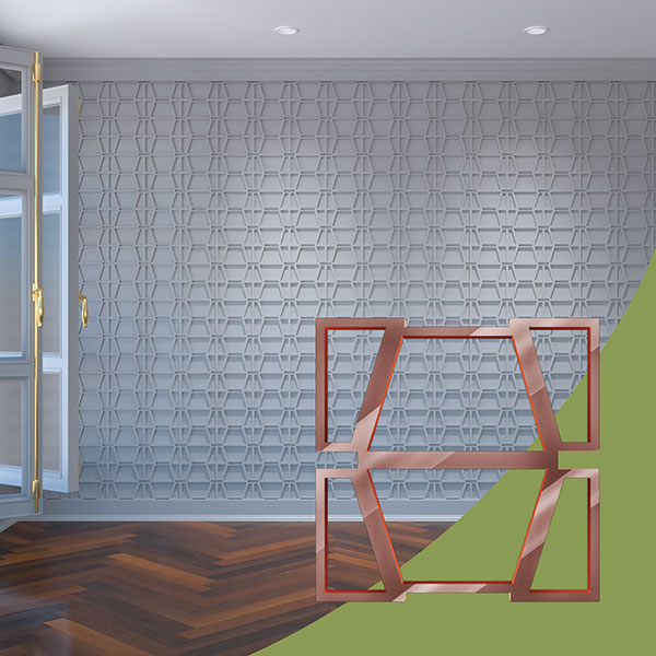 Ekena Millwork WALA08X08X0125GLYRG