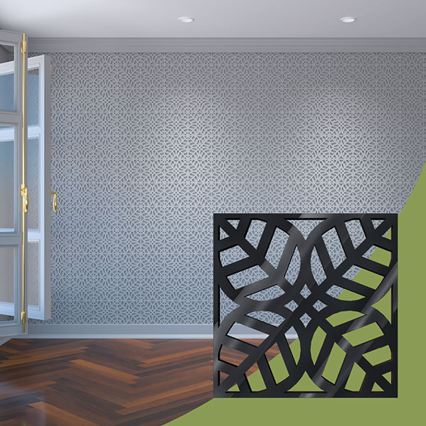 Ekena Millwork WALA08X08X0125GRDBL