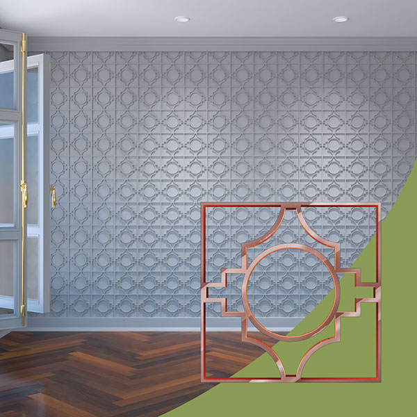 Ekena Millwork WALA08X08X0125GYPRG