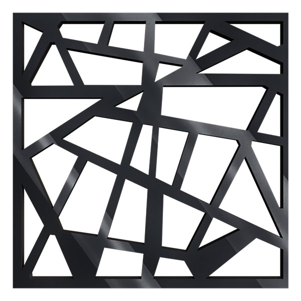 Ekena Millwork WALA08X08X0125HSBBL