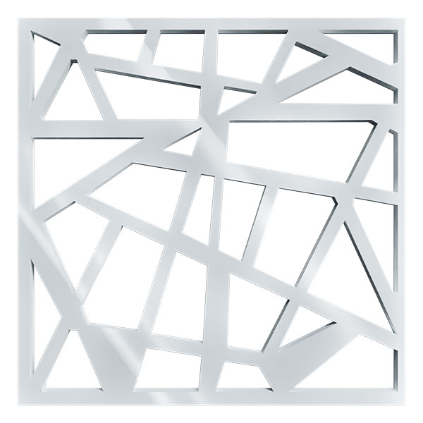 Ekena Millwork WALA08X08X0125HSBWH