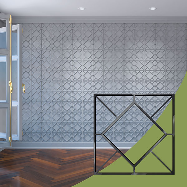 Ekena Millwork WALA08X08X0125HSNBL