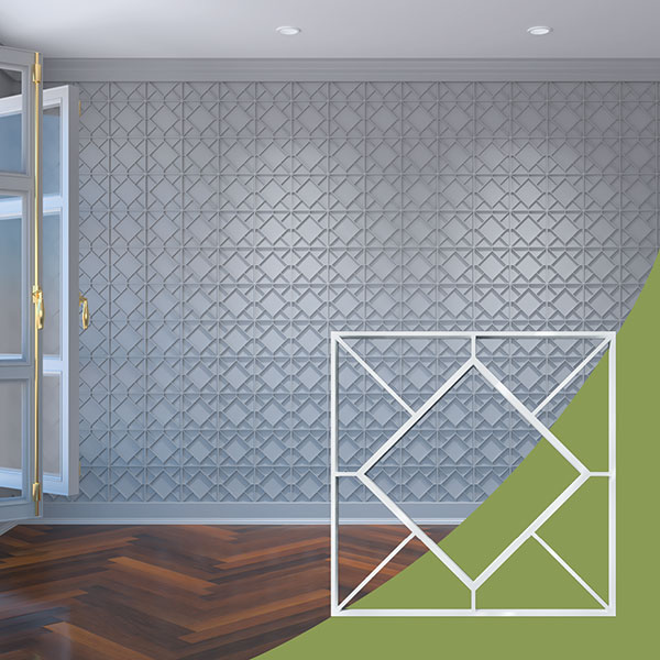 Ekena Millwork WALA08X08X0125HSNWH
