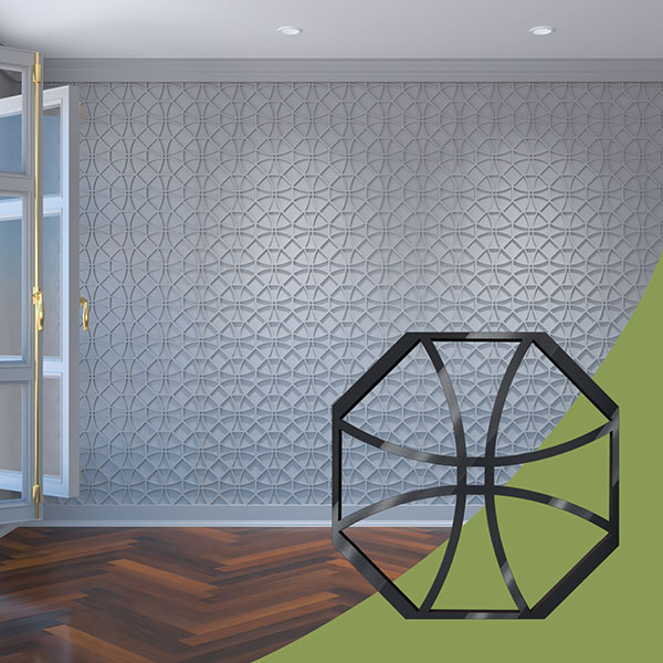 Ekena Millwork WALA08X08X0125HWLBL