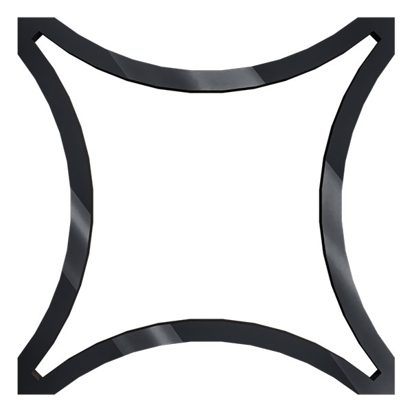 Ekena Millwork WALA08X08X0125LEYBL
