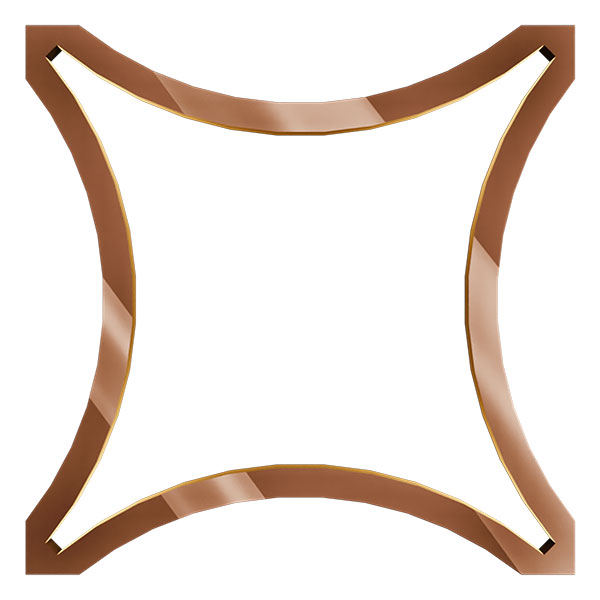 Ekena Millwork WALA08X08X0125LEYBR