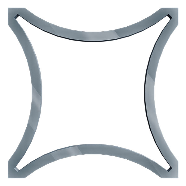 Ekena Millwork WALA08X08X0125LEYDG