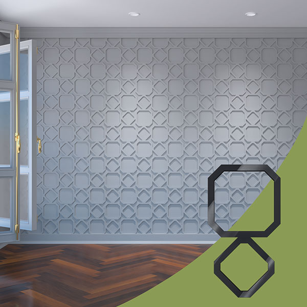 Ekena Millwork WALA08X08X0125LKHBL