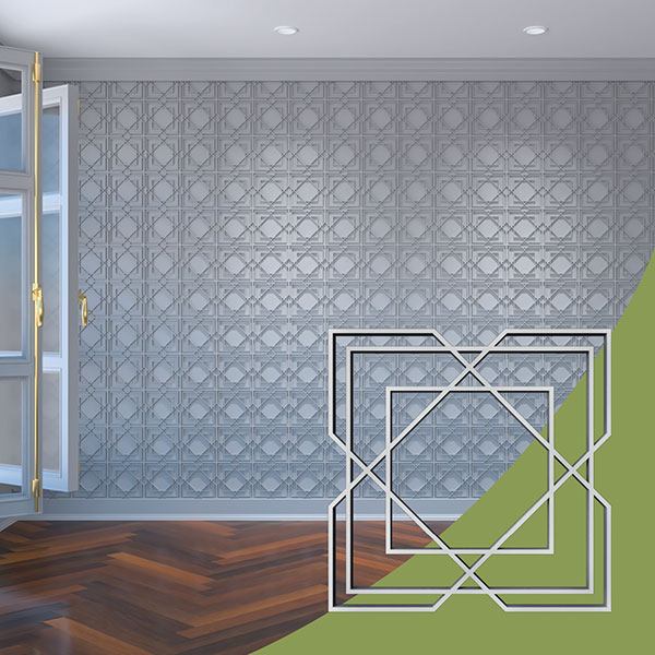 Ekena Millwork WALA08X08X0125LWDGR