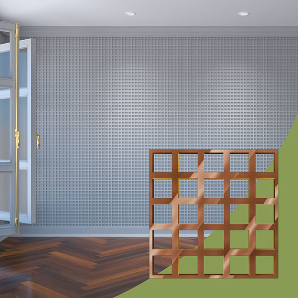 Ekena Millwork WALA08X08X0125MNCBR