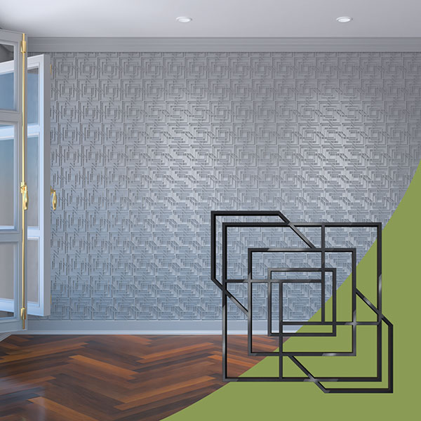 Ekena Millwork WALA08X08X0125NWDBL