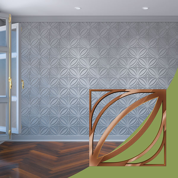 Ekena Millwork WALA08X08X0125OTSBR