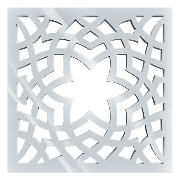 Ekena Millwork WALA08X08X0125PARWH