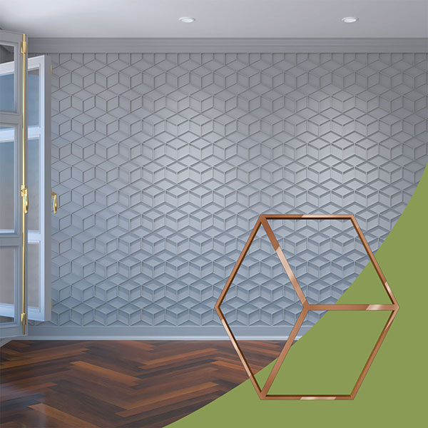 Ekena Millwork WALA08X08X0125PBLBR