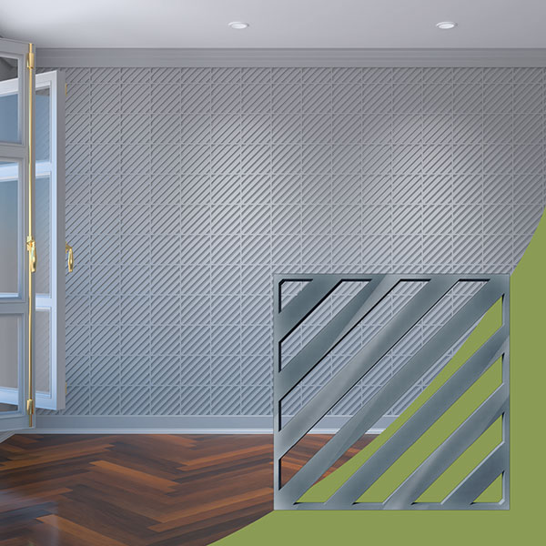 Ekena Millwork WALA08X08X0125RTWDG