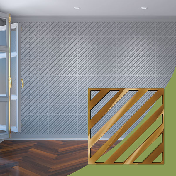Ekena Millwork WALA08X08X0125RTWGO