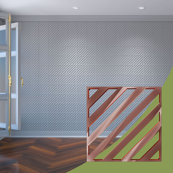 Ekena Millwork WALA08X08X0125RTWRG
