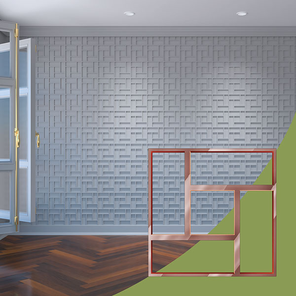 Ekena Millwork WALA08X08X0125SHFRG