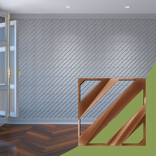 Ekena Millwork WALA08X08X0125STRBR