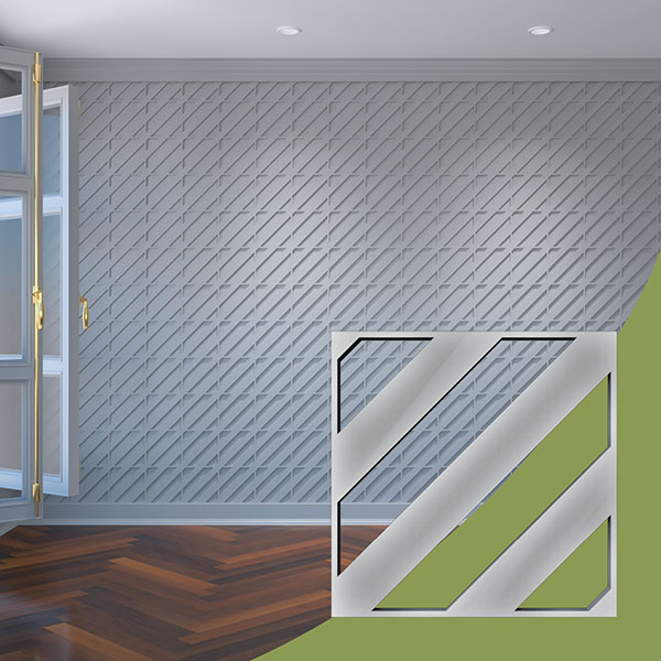 Ekena Millwork WALA08X08X0125STRGR