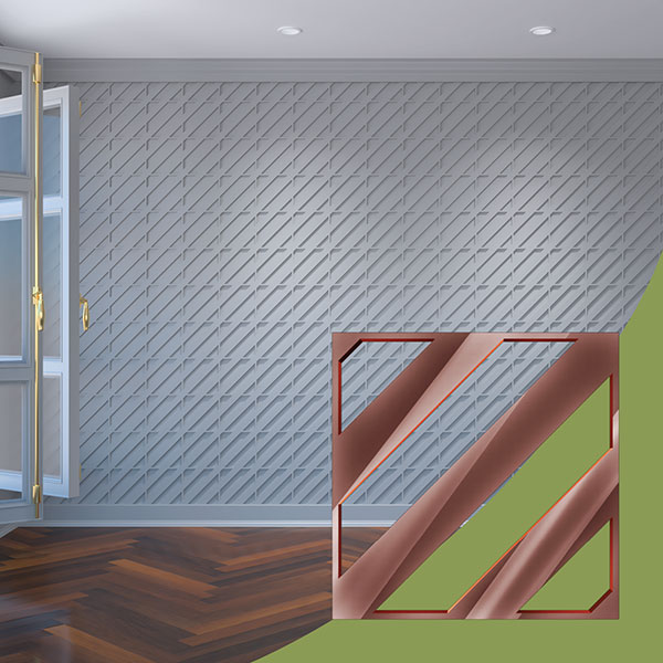Ekena Millwork WALA08X08X0125STRRG
